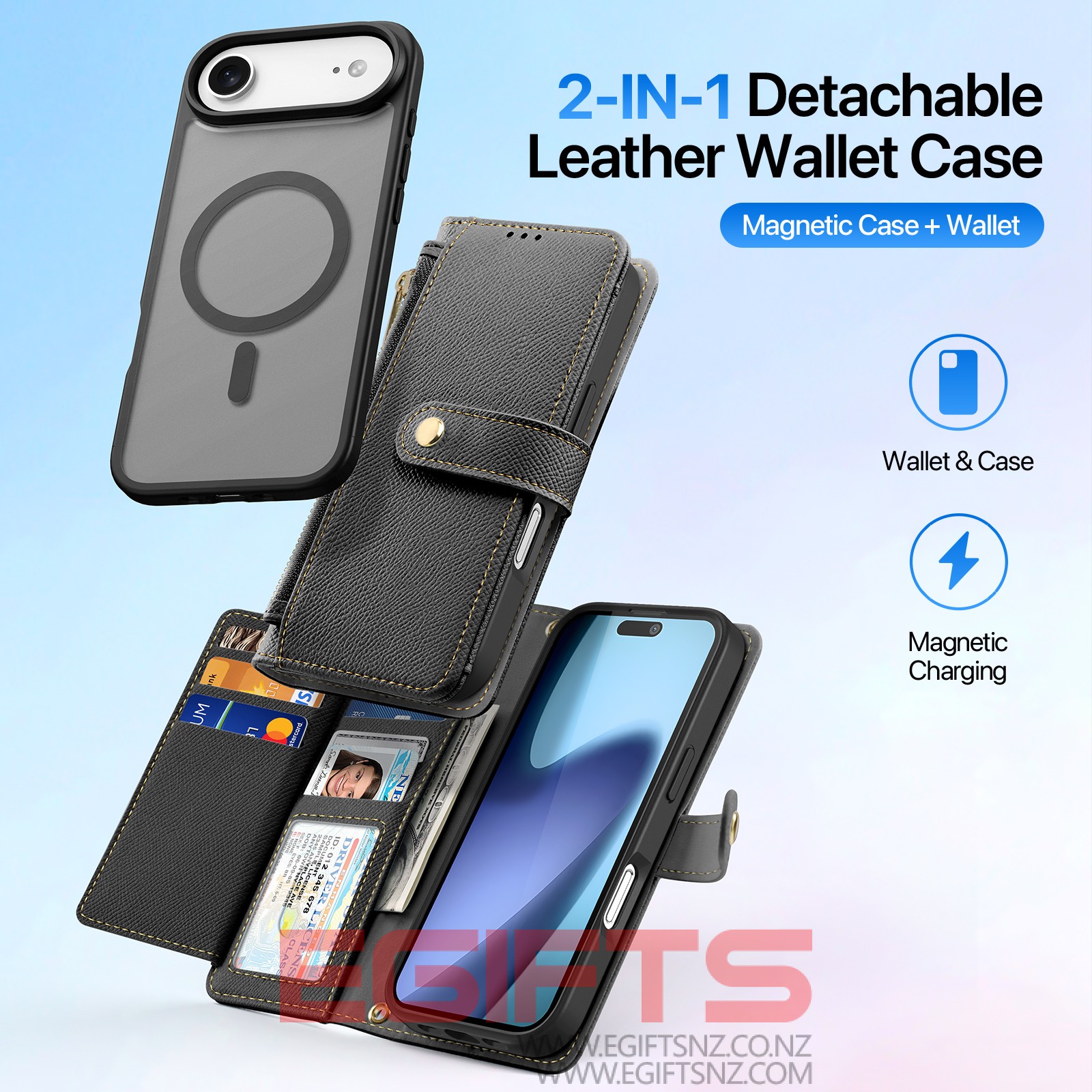 iPhone 17 Air DUX Detachable Geniune Leather Case - Image 9