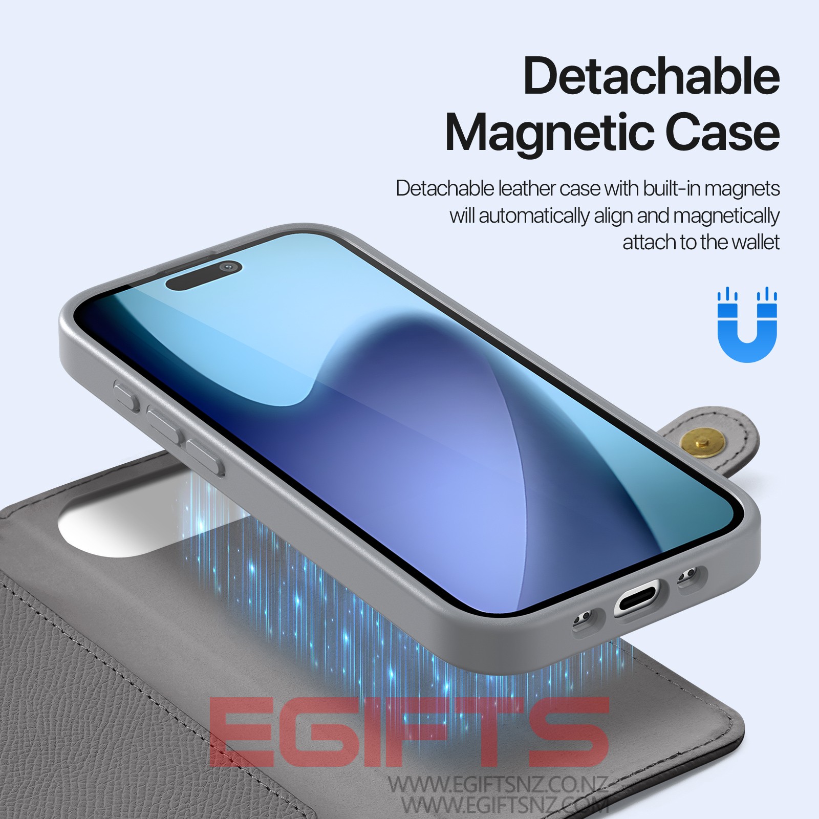 iPhone 17 Air DUX Detachable Geniune Leather Case - Image 6