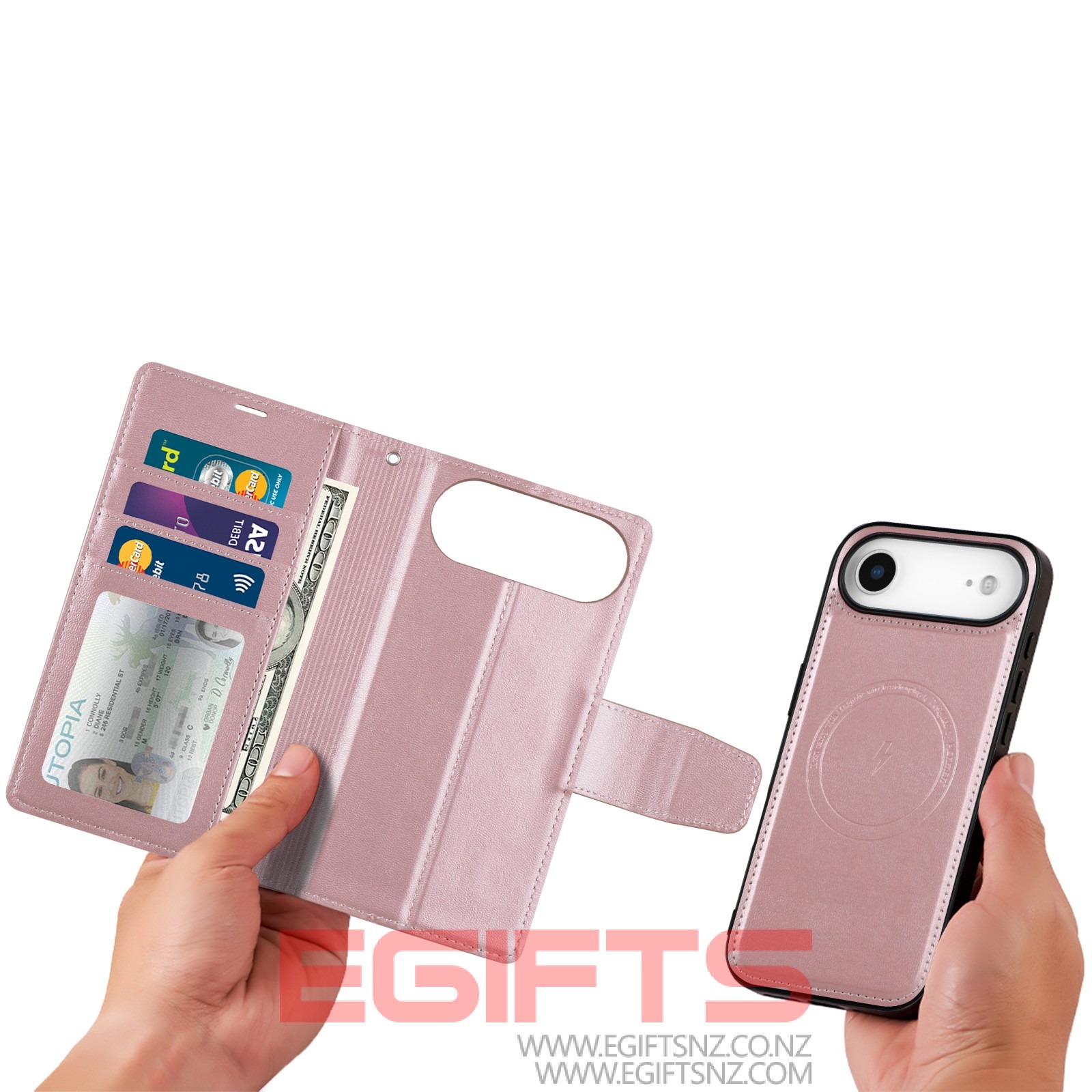 iPhone 17 Air Hanman Magsafe Detachable Wallet Case - Image 9