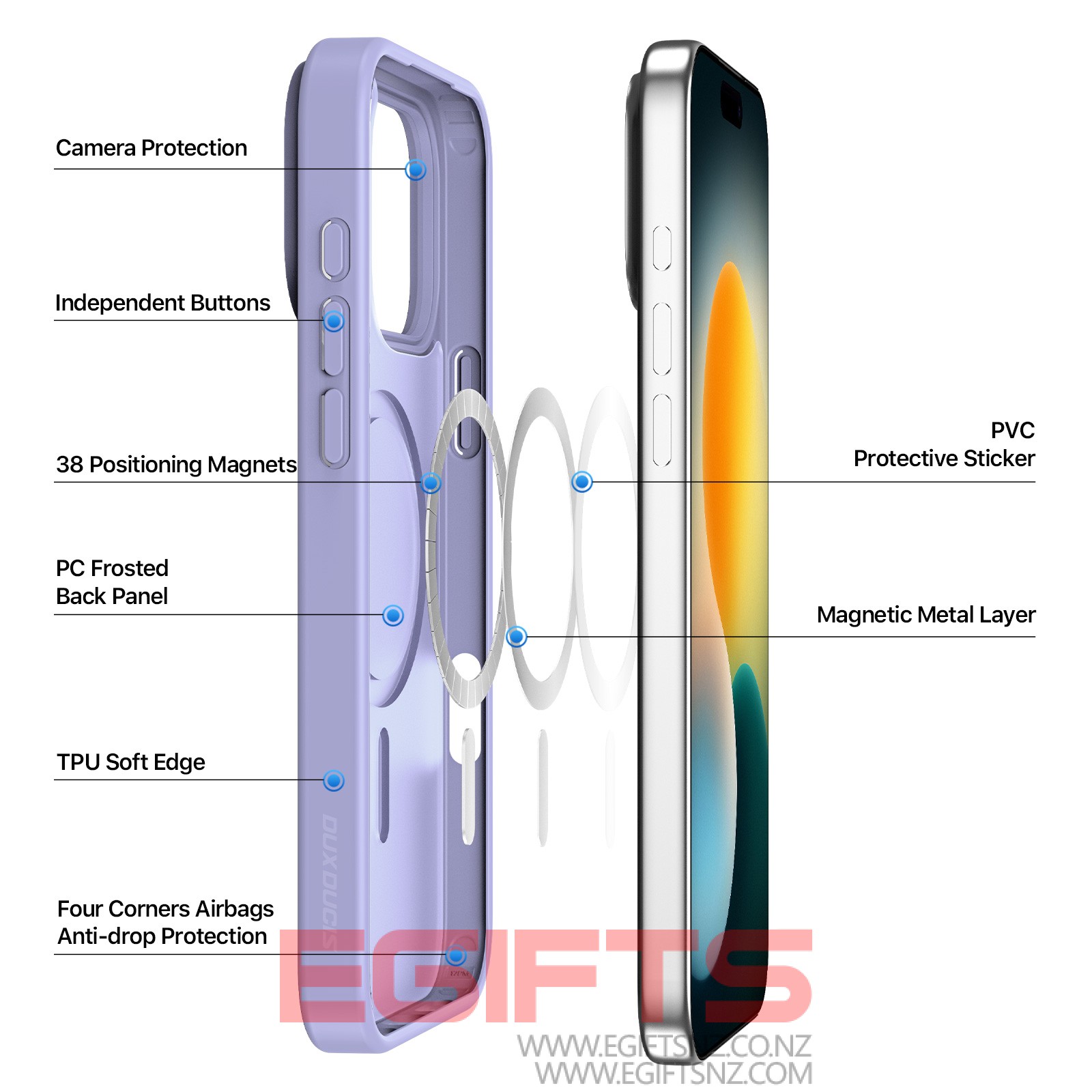 iPhone 17 Pro DUX YIND Magsafe Matte Cover - Image 6