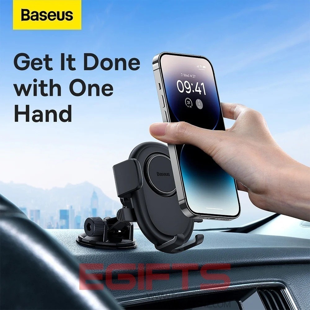 BASEUS Ultracontrol Lite Wind Shield Car Phone Holder - Image 7