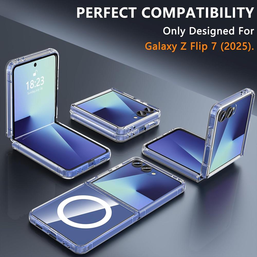 Samsung Galaxy Z FLIP 8 MagSafe Tough Clear Back Cover - Image 7