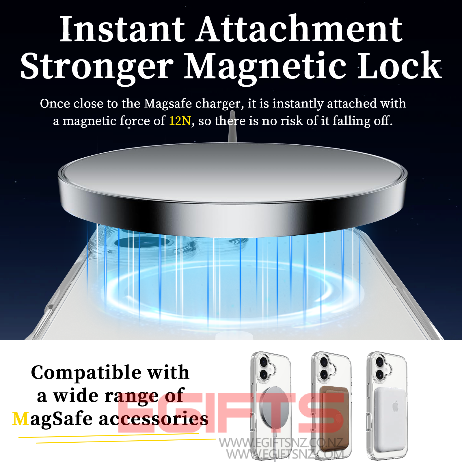 iPhone 17 Clear TPU Magsafe Case - Image 4