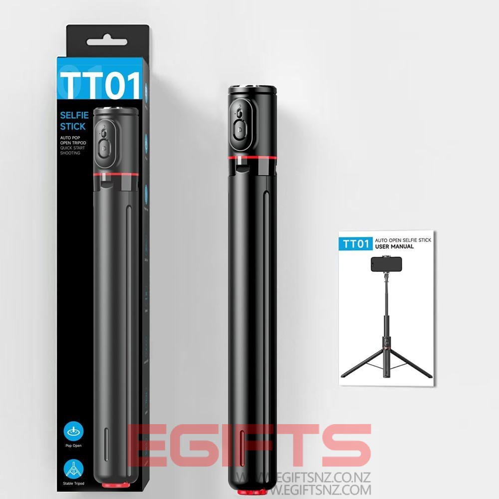 Compacted 70" Auto Pop up Phone Selfie Stick Tripod TT01 - Image 10