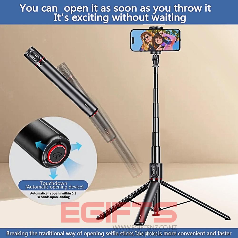 Compacted 70" Auto Pop up Phone Selfie Stick Tripod TT01 - Image 4