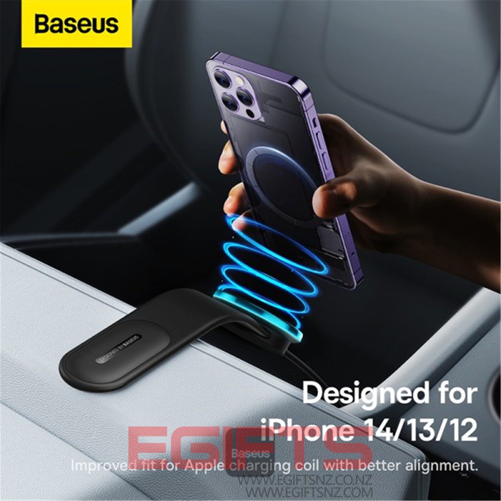 Baseus C02 Pro Magnetic Wireless Charging Car Mount - Image 4