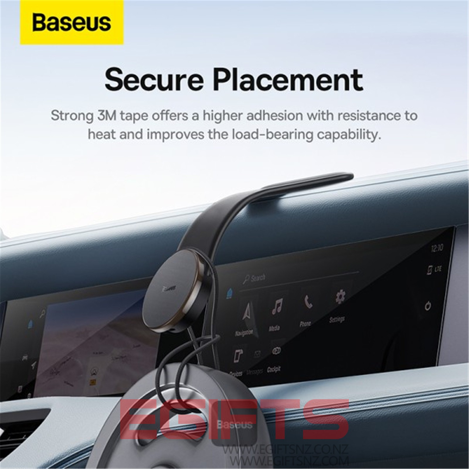 Baseus C02 Pro Magnetic Wireless Charging Car Mount - Image 3