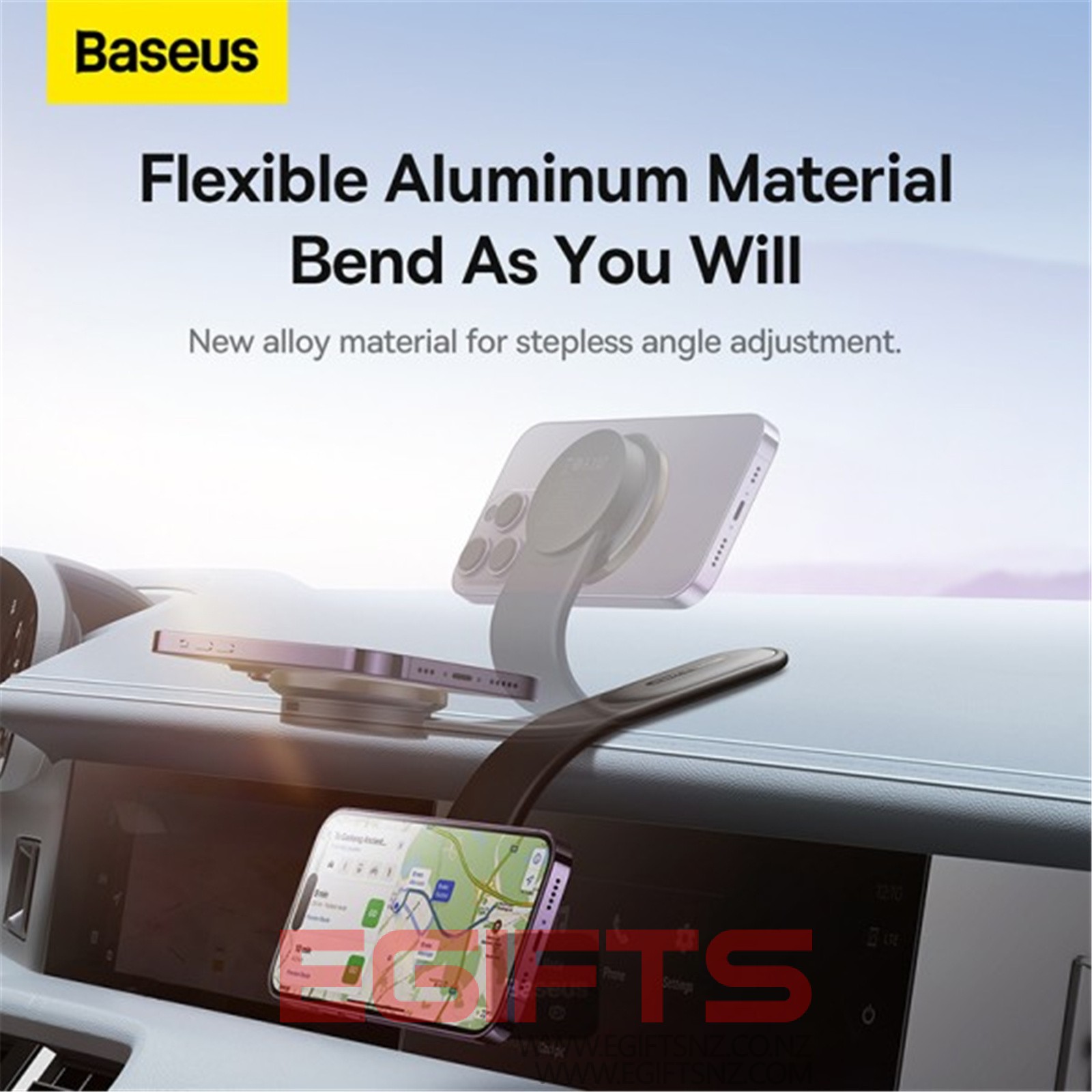 Baseus C02 Pro Magnetic Wireless Charging Car Mount - Image 2