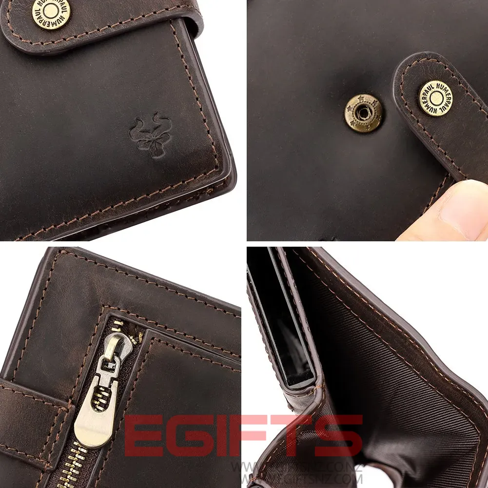 Dual Pop Up Leather Wallet RFID Blocking - Image 5