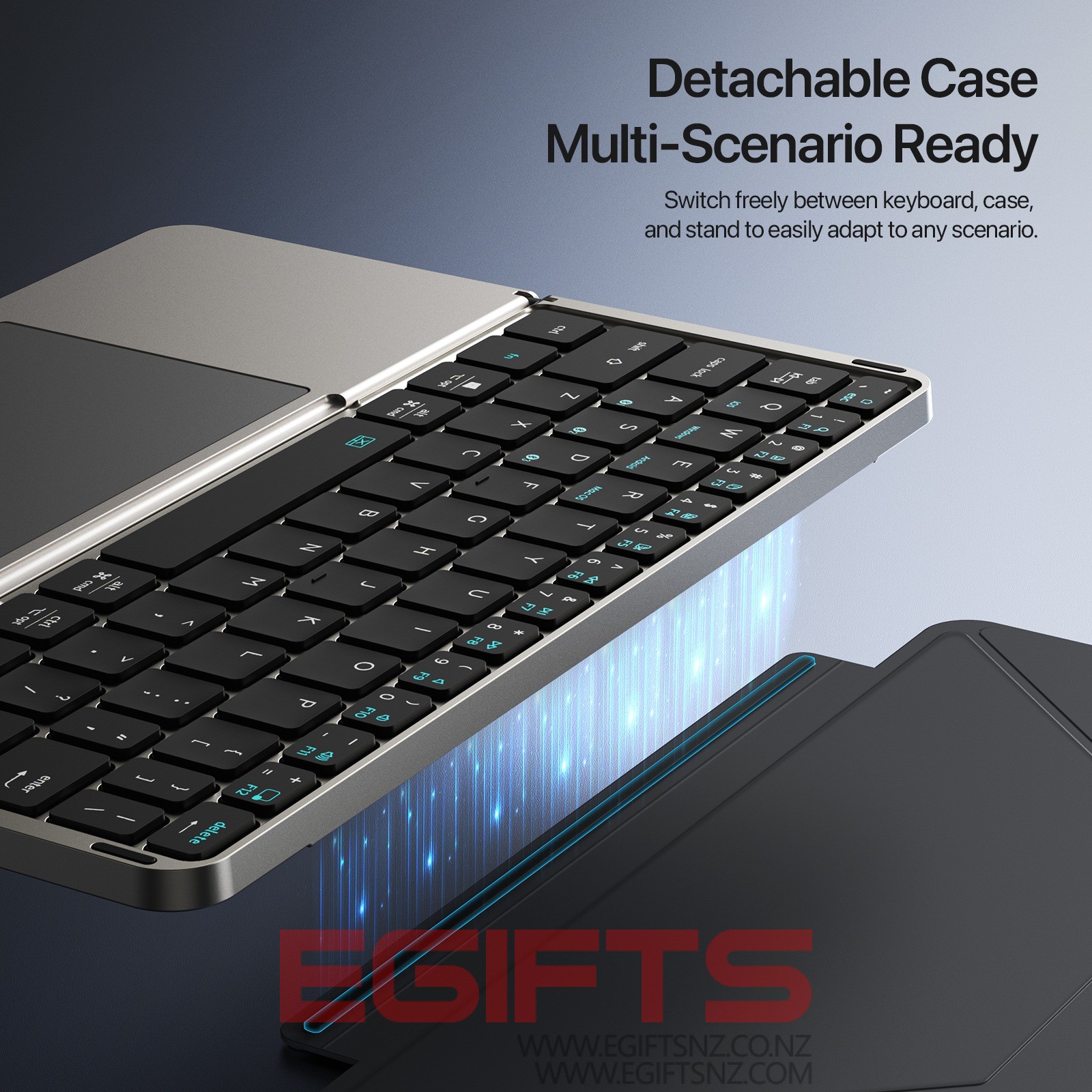 Bluetooth Wireless Foldable Touch Keyboard - Image 3