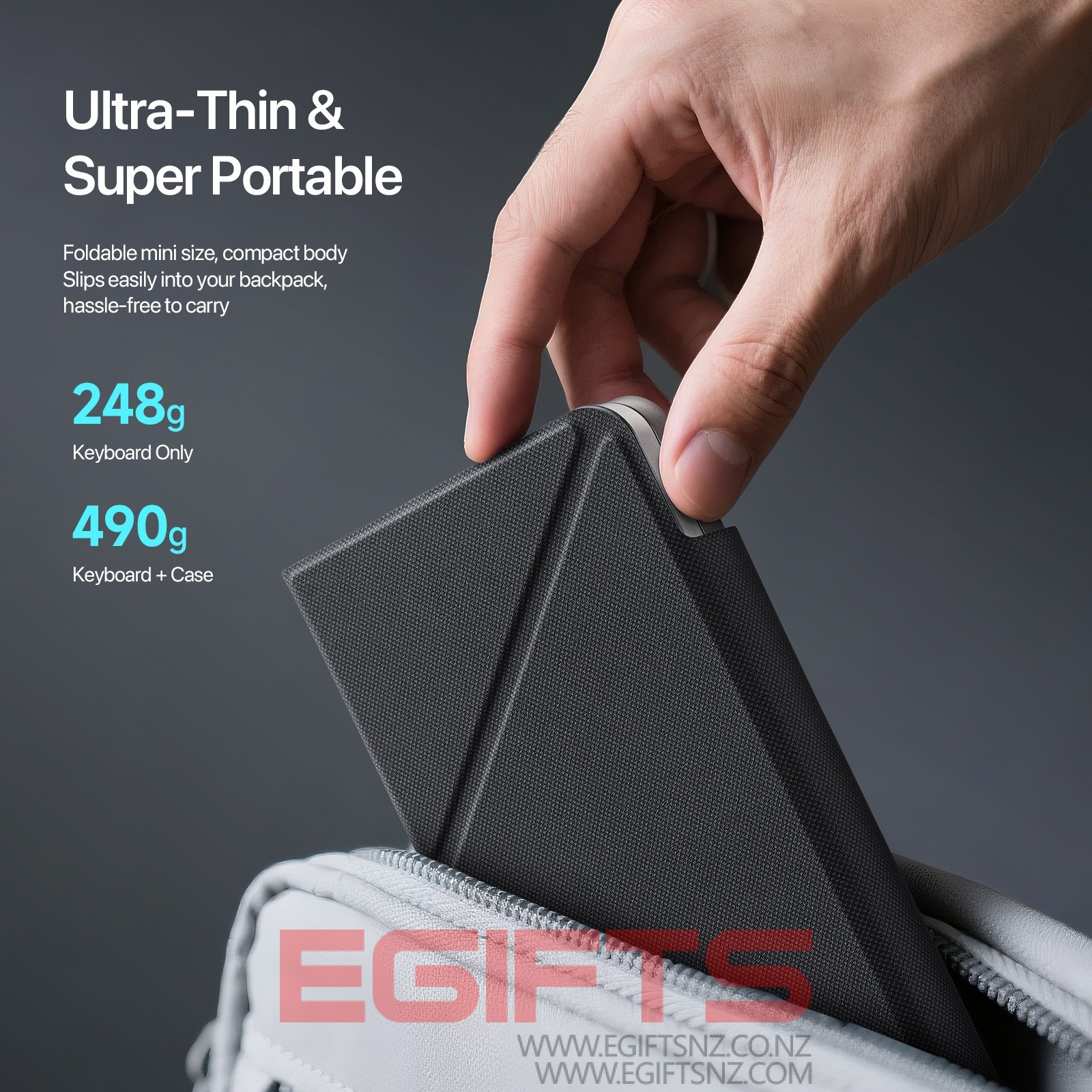 Bluetooth Wireless Foldable Touch Keyboard - Image 5