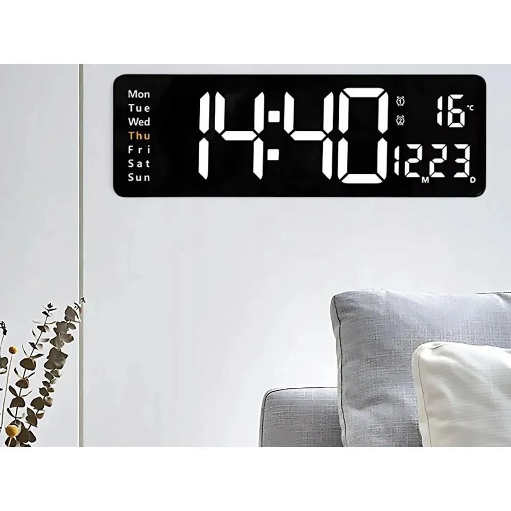 Large Digital Wall Clock with Remote Control 16 inches - Image 4
