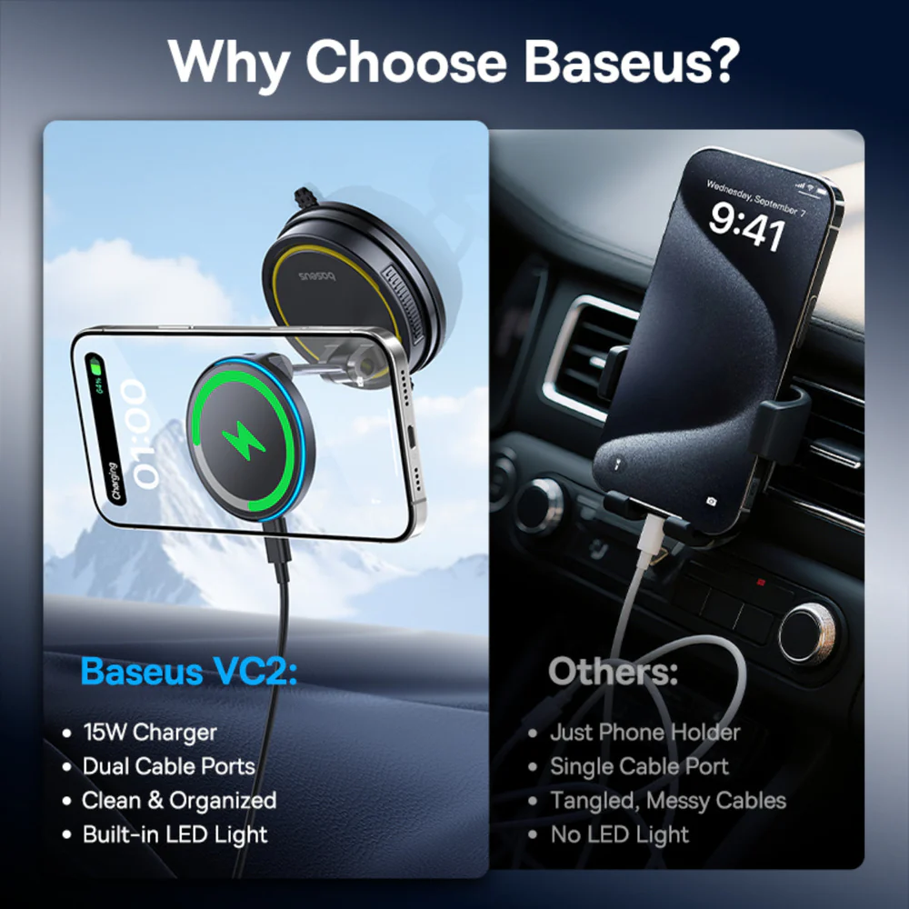 Baseus PrimeTrip VC2 Flex Pro Magnetic Car Charger - Image 4