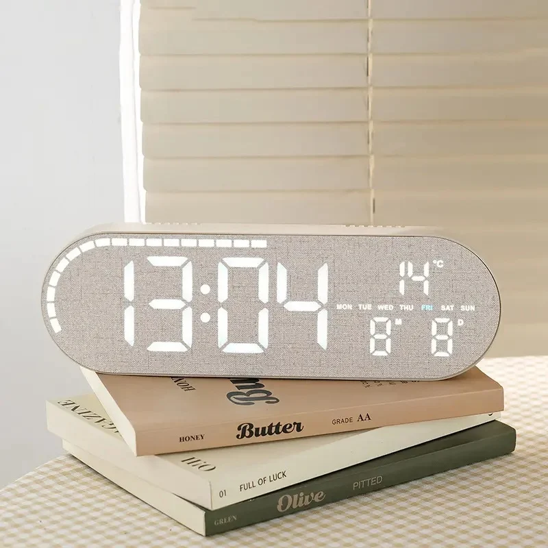 Fiber Digital LED Clock 10 Inches - Image 7