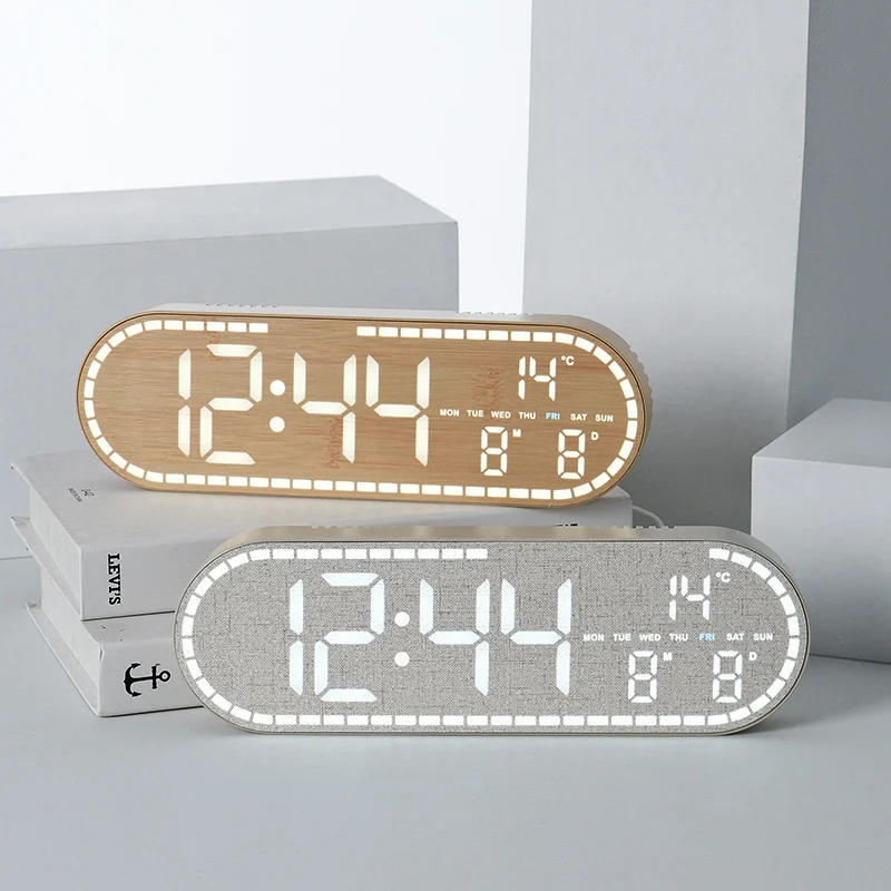 Fiber Digital LED Clock 10 Inches - Image 6