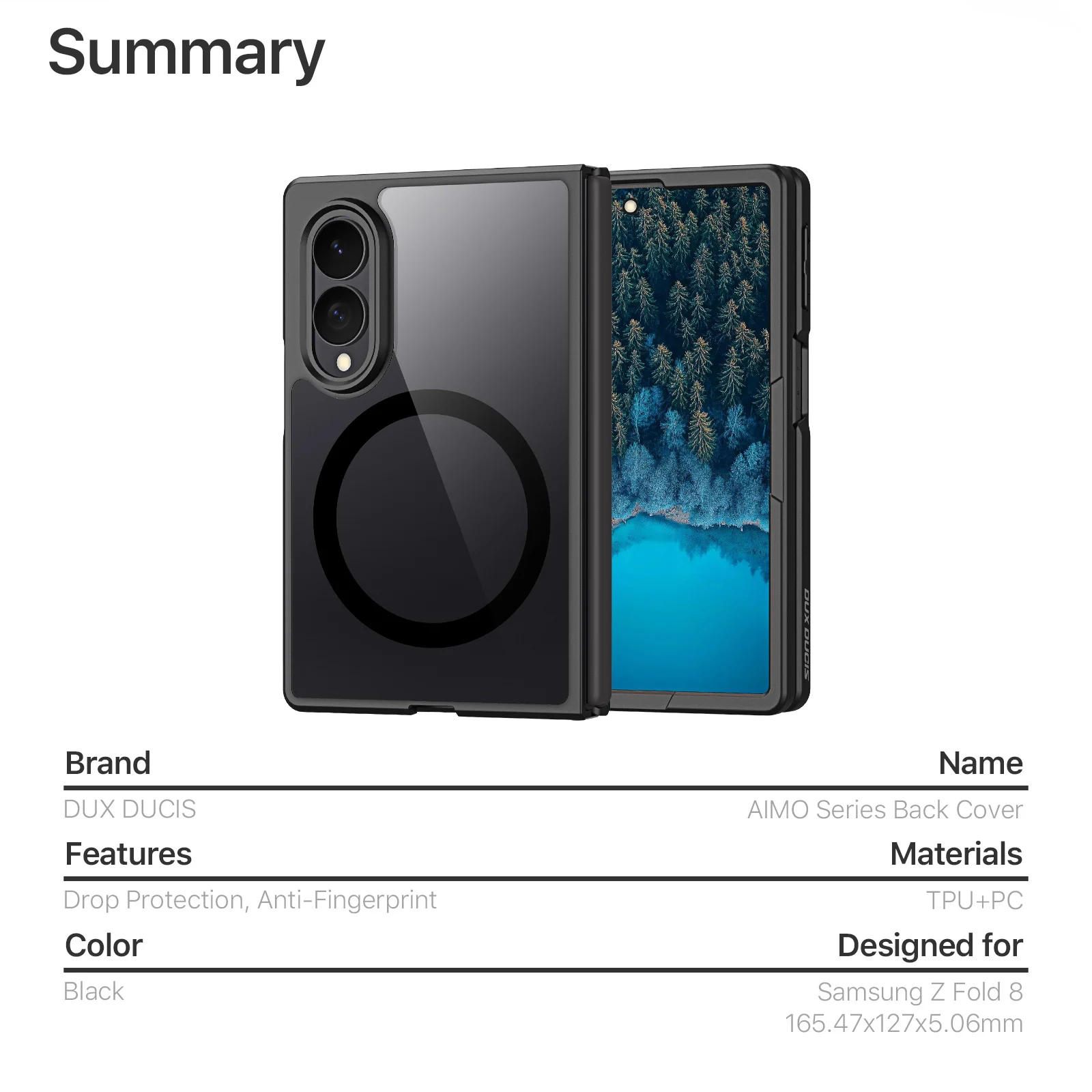 Samsung Z FOLD 8 Dux Magnetic AIMO CASE - Image 10