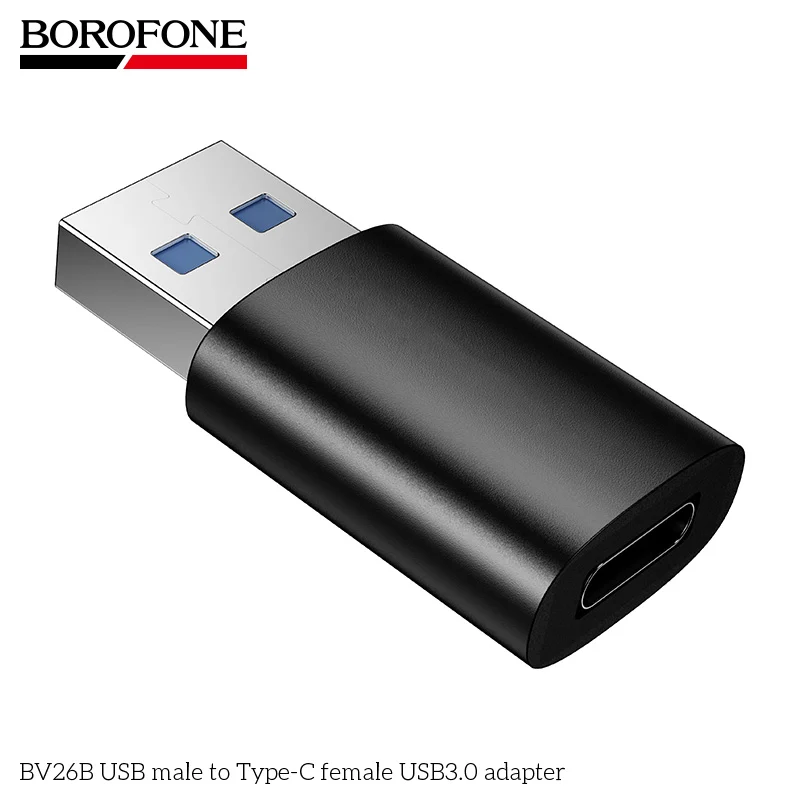 Borofone BV26B USB Male to Type-C Female USB3.0 Adapter