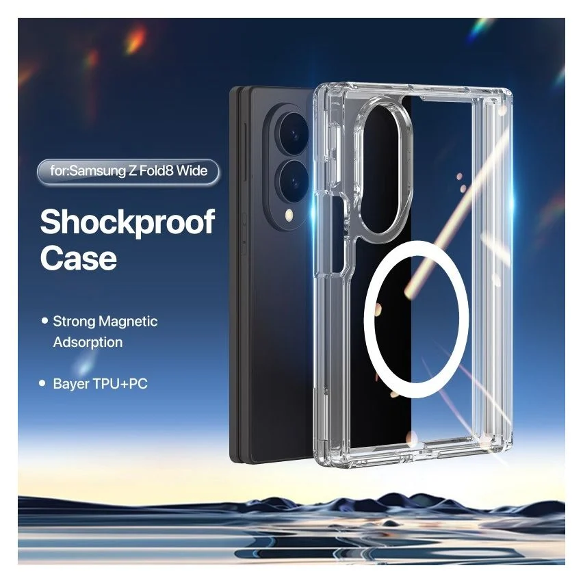 Samsung Galaxy Z Fold 8 Tough Clear Shockproof Back Cover - Image 4