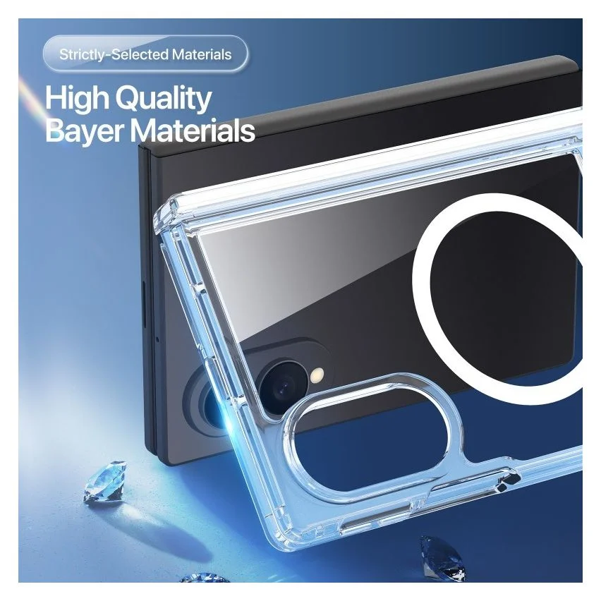 Samsung Galaxy Z Fold 8 Tough Clear Shockproof Back Cover - Image 9
