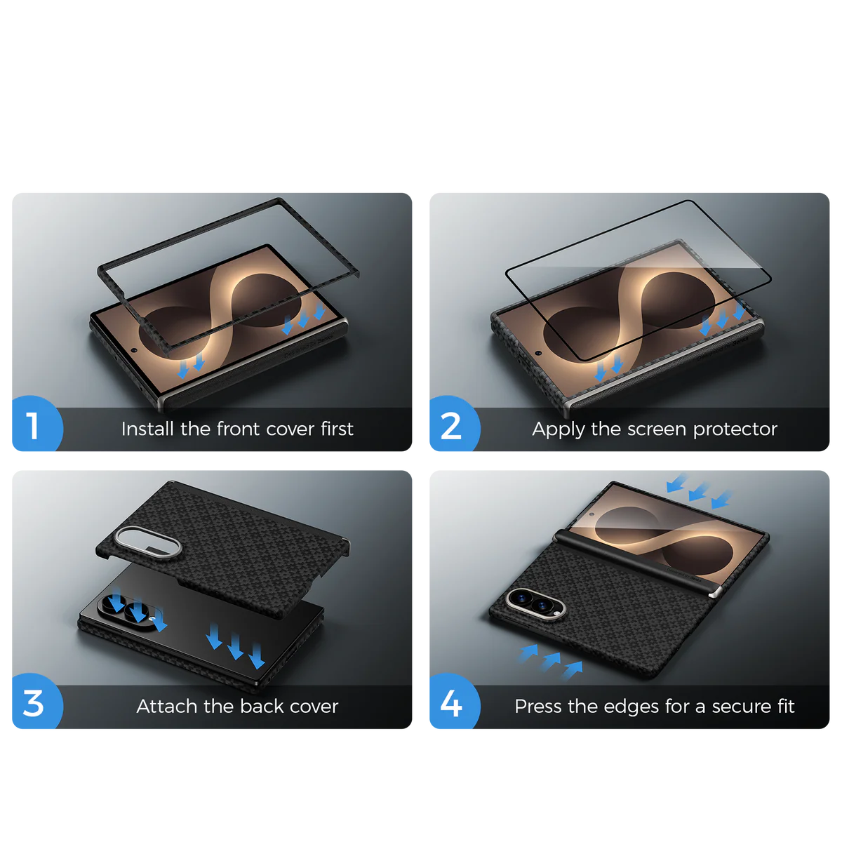 Benks Samsung Galaxy Z Fold 8 MagSafe Kevlar® ArmorGrid Air Case - Image 12