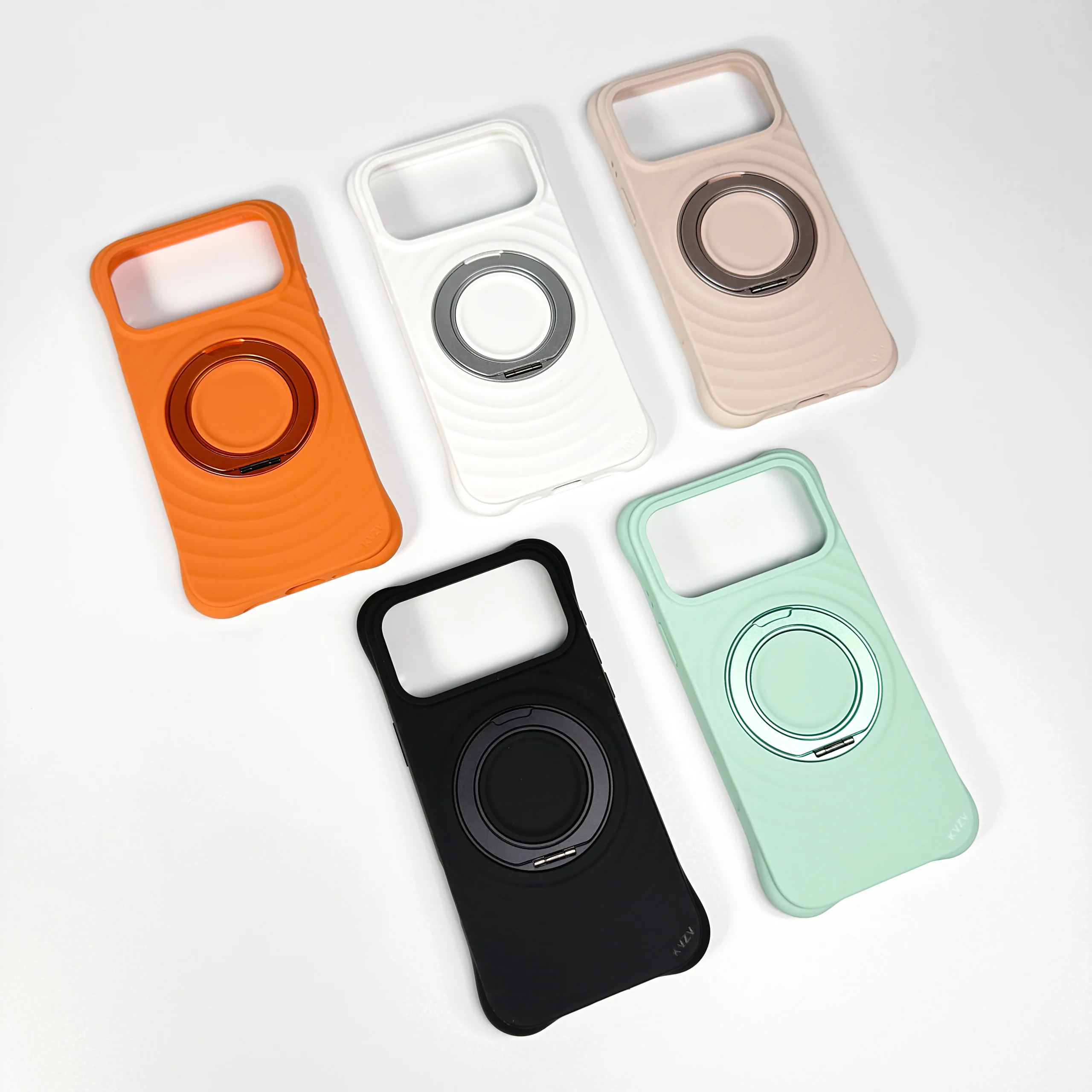 iPhone 18 Pro Max 360 Ring Liquid Sillcone Case05
