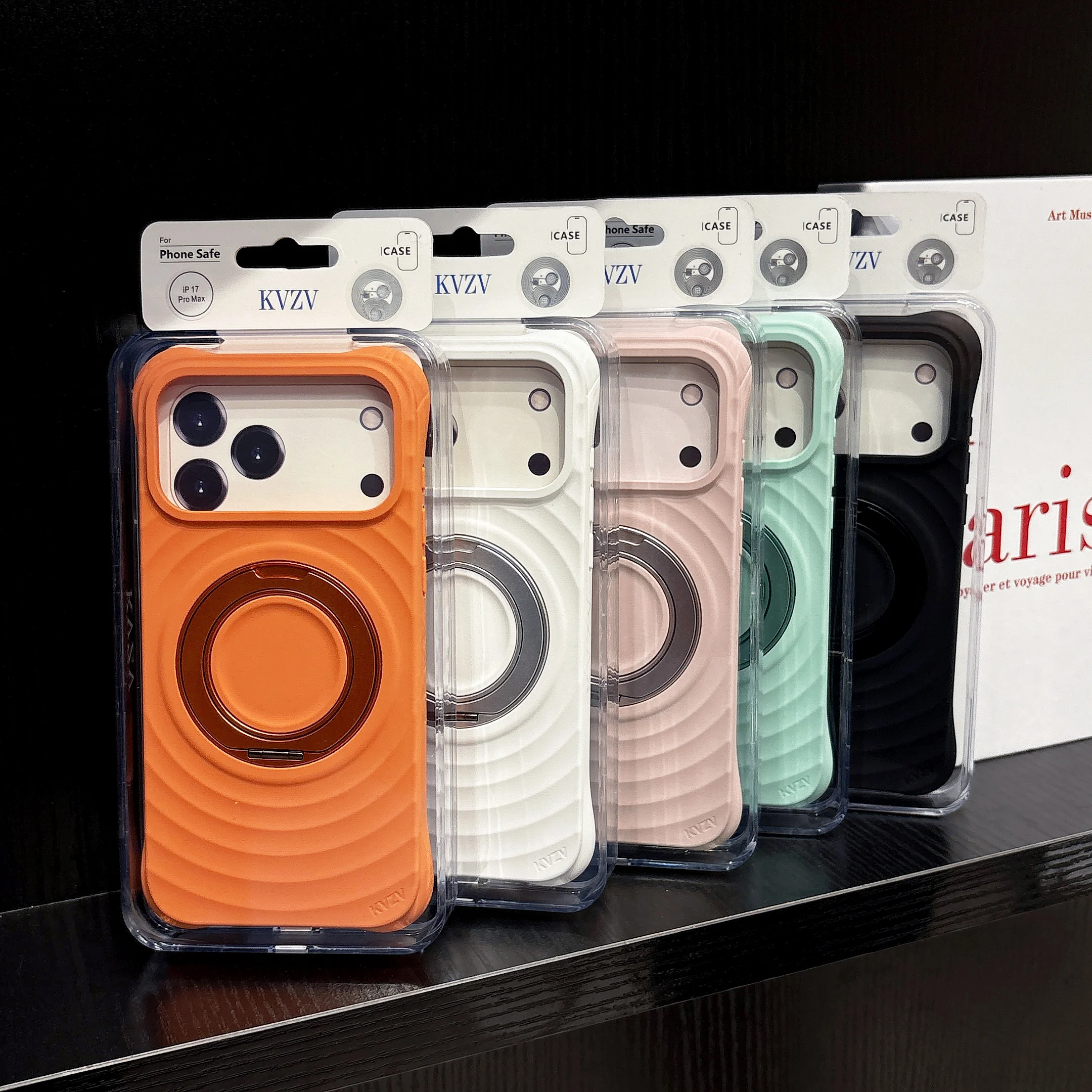 iPhone 17/18 Pro Max 360 Ring Liquid Sillcone Case - Image 3