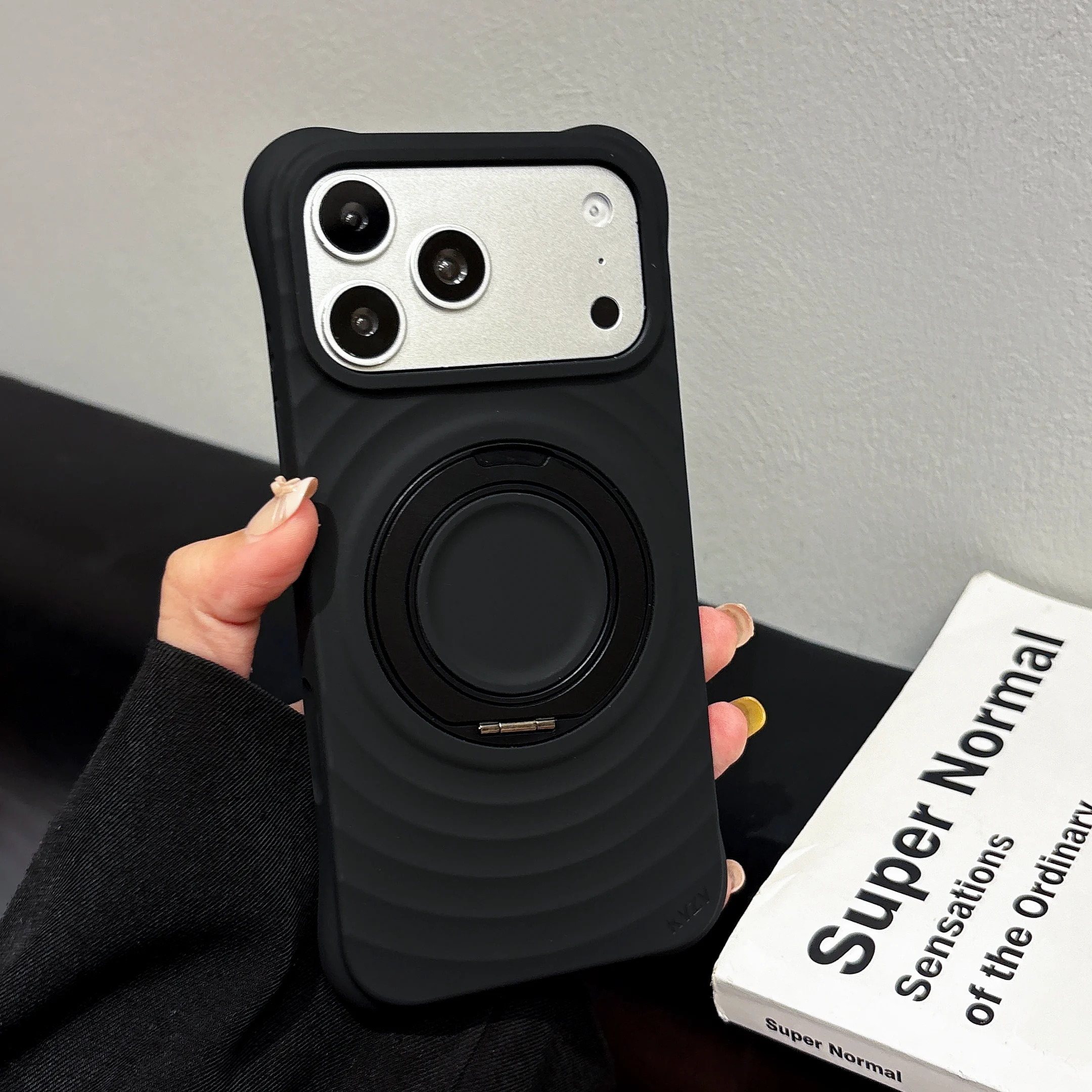 iPhone 17/18 Pro Max 360 Ring Liquid Sillcone Case - Image 9